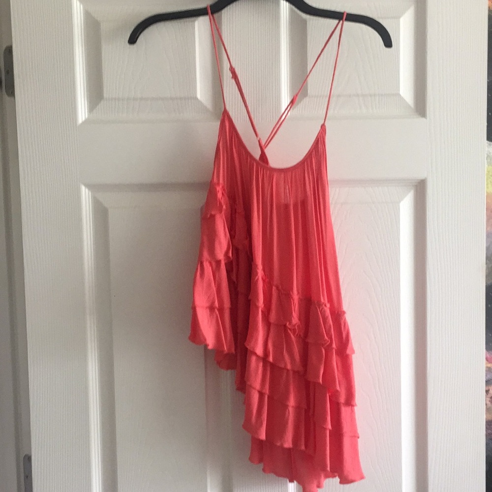 Free People Ruffle Tank